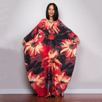 WeHello/ Новый женский пляжный халат, кимоно из хлопка, окрашенный галстуком, купальник, кардиган, летнее пляжное платье-бикини с защитой от солнца