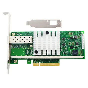 X520-DA1 82599EN 10 Гигабитная Серверная Сетевая карта PCI-E X8 Однопортовая Волоконно-Оптическая Сетевая карта E10G41BTDA Сетевая карта
