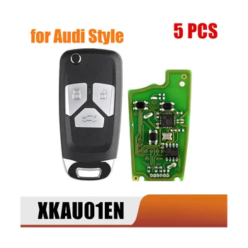 Xhorse XKAU01EN Универсальный Проводной Дистанционный Брелок с 3 Кнопками для Audi Style для VVDI Key Tool 5 шт./лот