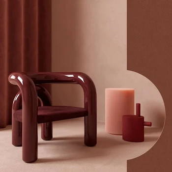 zq Nordic Современное Креативное Стеклянное кресло для отдыха в гостиной, Домашний диван