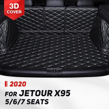Автоматический Коврик для багажника с полным покрытием для Jetour X95 на 5/6/7 мест 2020, Накладка для автомобильного багажника, Аксессуары для защиты салона грузового лайнера