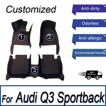 Автомобильные Коврики Для Audi Q3 Sportback 2020 2021 2022 Пользовательские Автоматические Накладки Для Ног Автомобильные Ковровые Покрытия Аксессуары Для Интерьера