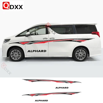 Автомобильные наклейки для Toyota Alphard Vellfire TRD MVP Van с графической полосой в стиле комплекта виниловых декоративных наклеек для тюнинга автоаксессуаров
