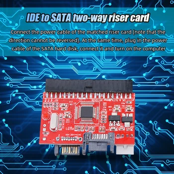 Адаптер IDE-SATA JM20330 SATA-IDE HDD SSD Карта Расширения Последовательный или Параллельный с 7-контактным Кабелем Передачи Данных SATA для Настольных Ноутбуков