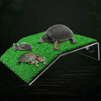 Аквариумы для черепахи, трап-рампа, Отдыхающие рыбки для аквариума, присоска, платформа для лазания черепахи, Травяная лестница Y5GB