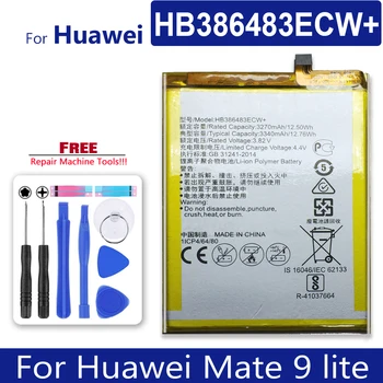 Аккумулятор мобильного телефона HB386483ECW Для Huawei Mate 9 lite / Mate9 lite Высококачественный Литий-полимерный Аккумулятор Bateria