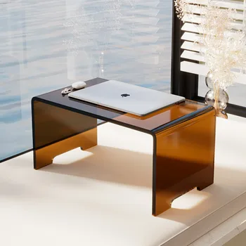 Акриловый стол Прозрачный Стол с эркером Гостиная Спальня Татами Компьютерный Низкий Столик Креативный Диван Приставной столик