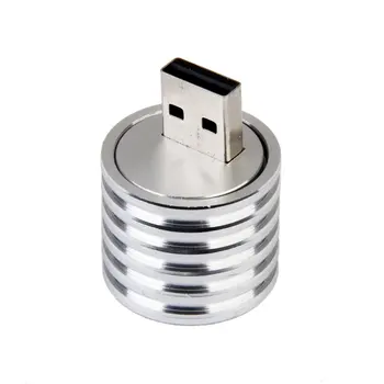 Алюминий 3 Вт USB светодиодная лампа Розетка прожектор фонарик белого света
