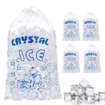 Безопасный в использовании 50 шт. Удобный прозрачный пакет для кубиков льда, многоразовый пакет для кубиков льда, сверхмощные принадлежности для вечеринок