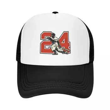 Бейсбольная кепка 24 - Say Hey Kid (оригинал) с защелкивающейся спинкой, кепка дальнобойщика, забавная кепка, милая кепка, женская, мужская