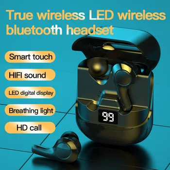 Беспроводная гарнитура Bluetooth HD С прекрасным качеством звука и сильным сенсорным управлением Длительный срок службы батареи Спорт Работа Ежедневное использование