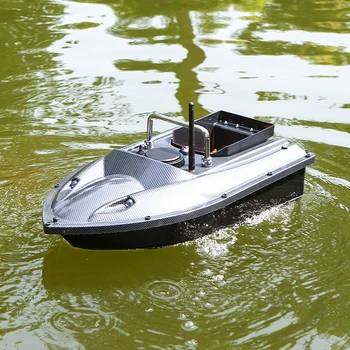 Беспроводная лодка-приманка с дистанционным управлением длиной 500 м, рыболовная лодка с двумя пропеллерами, Мощный бесшумный мотор С аккумуляторной батареей емкостью 5200 мАч