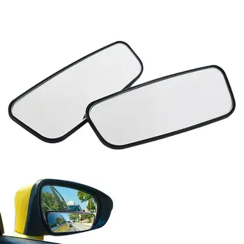 Боковое зеркало Blindspot, Слепые Боковые зеркала для автомобиля, Безрамное Изогнутое зеркало заднего вида в стеклянной раме, Дополнительное зеркало