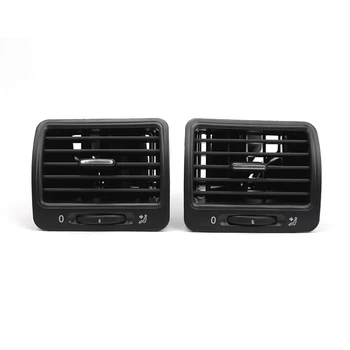 Вентиляционное отверстие кондиционера в автомобиле, приборная панель, Вентиляционное отверстие для кондиционера, автомобильные аксессуары Черного цвета для VW Jetta Golf GTI Rabbit MK5