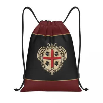 Винтажный рюкзак с гербом Сардинии, сумки на шнурке, Сумки для мужчин и женщин, Легкая Италия, Патриотический Спортивный рюкзак Sardegna, сумки для спортзала
