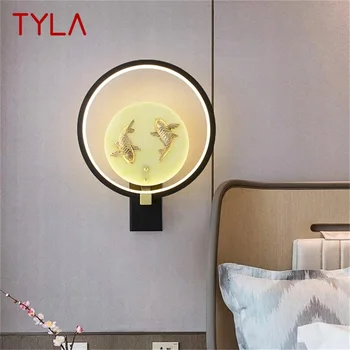 Внутреннее освещение из меди TYLA Настенный светильник, Современный Креативный дизайн, бра для дома, гостиной, коридора