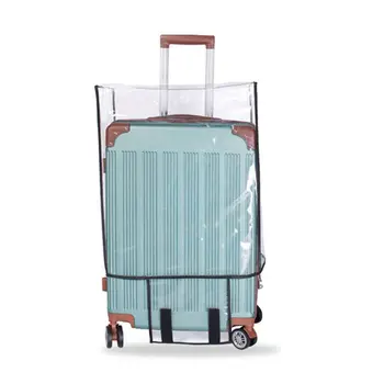 Водонепроницаемая прозрачная крышка для багажа, Дорожные принадлежности, Пылезащитный протектор, Чехлы для чемоданов, ПВХ, Чехлы для хранения багажа, Багаж