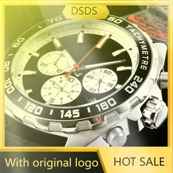 Водонепроницаемые кварцевые часы Dsds Men's 904L из нержавеющей стали 44 мм -бирка