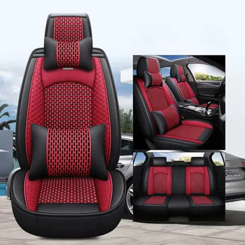 Высокое качество! Полный комплект чехлов для автомобильных сидений Volkswagen Touareg 2018-2011, дышащая прочная эко-подушка для сиденья, бесплатная доставка