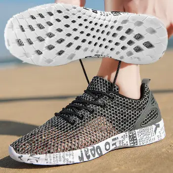 Высококачественная летняя мужская повседневная обувь Aqua Shoes Origin, кроссовки из воздушной сетки, модная спортивная обувь из пеноматериала, пляжная обувь, водонепроницаемая обувь