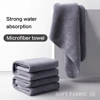 Высококачественное полотенце из микрофибры для автомойки, салфетка для сушки автомобиля, Подшитая салфетка для ухода за автомобилем, полотенце для стирки деталей