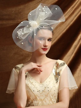 Высококачественные шляпы-чародейки для дам, свадебные шляпы, самые популярные ленты для волос, заколки для волос для женщин