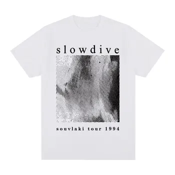 Горячая распродажа, винтажная футболка Slowdive Tour 1994, Мужская футболка My Bloody Valentine, Новая футболка, Женские топы Унисекс