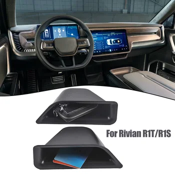 Дверной ящик для хранения, 2шт ABS, черный, прочный, функциональный, высококачественный, износостойкий Для Rivian R1T/R1S
