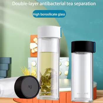 Двухслойная стеклянная чашка с крышкой для ваших домашних нужд