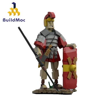 Демонстрационная модель робота-солдата Римского легионера с пилумом и гладиусом из 213 предметов, строительные блоки, игрушки для детских подарков