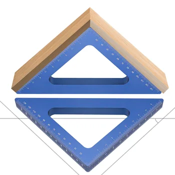 Деревообрабатывающая линейка, инструменты для измерения и разметки, столярные квадраты, линейка для измерения высоты прямоугольного треугольника Из алюминиевого сплава