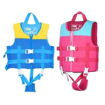 Детский спасательный жилет с принтом, неопреновый спасательный жилет, жилет для водных лыж, Каякинг, катание на лодках, Плавание, дрифтинг