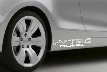 Для (2шт) 2xVinyl наклейка на автомобиль i-VTEC DOHC 29x6 см черная или белая новая наклейка!!!