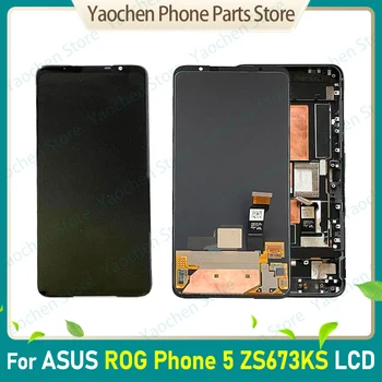 Для Asus ROG 5 ROG Phone 5 ZS673KS I005DA ЖК-дисплей С Сенсорным Экраном Дигитайзер В Сборе Для Asus ZS673KS LCD