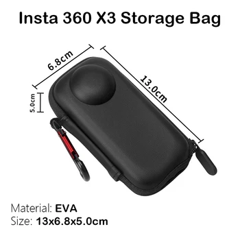 Для Insta360 X3 Mini Чехол для хранения спортивной камеры Портативная Защитная сумка из искусственной кожи Аксессуары