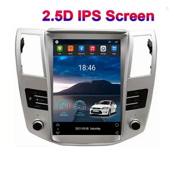 Для Tesla Style Android 12 Автомагнитола Lexus RX RX300 RX330 RX350 RX400 RX450 Мультимедийный Видеоплеер GPS Стерео Carplay DSP