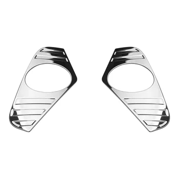 Для TOYOTA RAV4 2020-2023 Нержавеющая сталь Хромированная Крышка лампы передних задних противотуманных фар