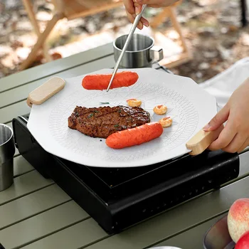 Для кемпинга на открытом воздухе каменная плита-гриль maifan в корейском стиле портативная плита для барбекю