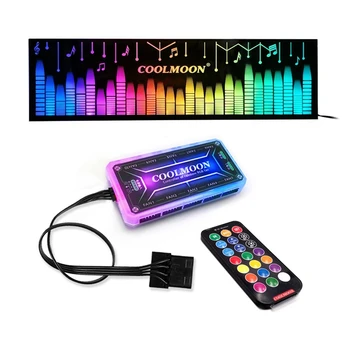 Для светодиодной панели COOLMOON RGB Блок питания, подсветка ящика, Цветная RGB Боковая панель, кронштейн для видеокарты 32 см