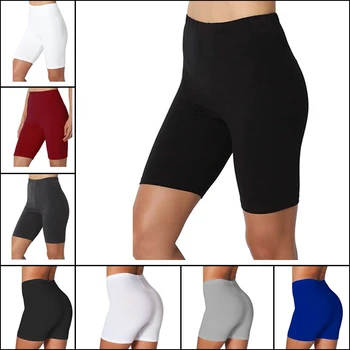 Женские тонкие короткие брюки для фитнеса, женские летние шорты с высокой талией, байкерские велосипедные шорты, облегающая уличная одежда, женская одежда