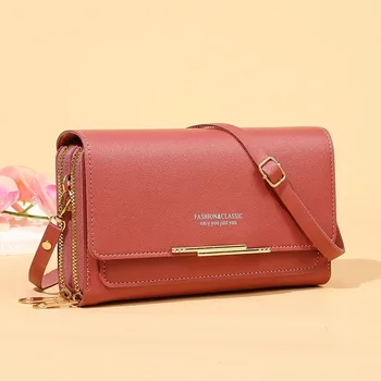 Женский кошелек, маленькие сумки через плечо из мягкой кожи для женщин, многофункциональная сумка-мессенджер, женская сумка для телефона, кошелек, сумочка