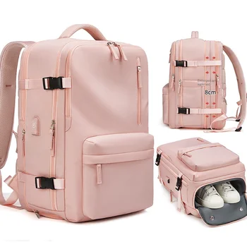 Женский рюкзак с USB-зарядкой и сумкой для обуви, водонепроницаемый рюкзак для путешествий, компьютер для занятий альпинизмом, спортивный 16-дюймовый ноутбук
