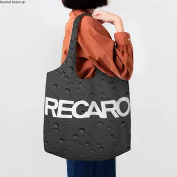 Забавная сумка для покупок с логотипом Recaros, холщовые сумки для покупок, сумки для фотографий