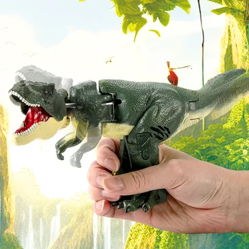 Забавные игрушки динозавров Юрского периода, качающиеся Игрушки-динозавры, Креативная имитация леса, игрушки-модели T-rex для детей, подарок на День рождения и Хэллоуин