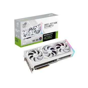 Игровая видеокарта ASUS ROG Strix GeForce RTX™ 4080 White OC Edition высочайшего качества (PCIe 4.0, 16 ГБ GDDR6X