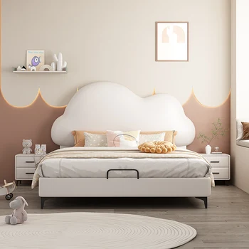 Индивидуальные детские кровати Princess Pink Дизайнерская платформа Переносная кровать Для девочек Современная мебель для спальни Letto Castello MQ50C