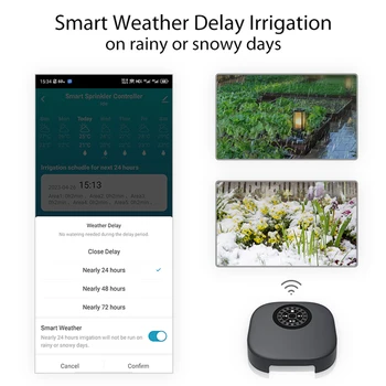 Интеллектуальная система полива Tuya с дистанционным управлением приложением WiFi, интеллектуальный 16-зонный контроллер разбрызгивателя, Bluetooth-совместимое соединение