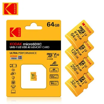 Карта Kodak Micro SD Mini SD Class10 32 ГБ 64 ГБ 128 ГБ 256 ГБ Высокоскоростная Запись Супер Совместимость С Камерой Телефона Карта Памяти