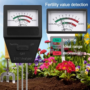 Кислотность с измерителем Тестер 1 для почвы 3 Растения в зондах Садовое измерение плодородия почвы 2 Измеритель плодородия устройства
