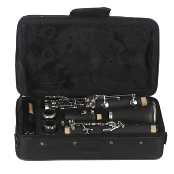 Кларнет из бакелита с 17 клавишами, профессиональный деревянный духовой инструмент, Тенор-кларнет с коробкой, аксессуары для инструментов, инструмент